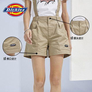 dickies 短裤 女式个性潮酷大裤兜背带短裤下装短裤10297 沙色 26