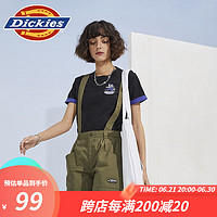 dickies 短裤 女式个性潮酷大裤兜背带短裤下装短裤10297 军绿色 27