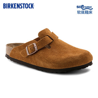 BIRKENSTOCK勃肯软木包头拖鞋外穿拖鞋Boston系列 棕色窄版1009543 37