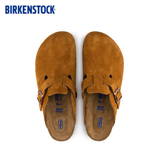 BIRKENSTOCK勃肯软木包头拖鞋外穿拖鞋Boston系列 棕色窄版1009543 37