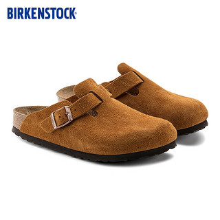 BIRKENSTOCK勃肯软木包头拖鞋外穿拖鞋Boston系列 棕色窄版1009543 37