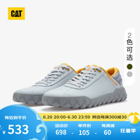 卡特彼勒CAT卡特休闲鞋板鞋子男女同款鞋牛皮户外低帮鞋Hex+ 亮灰 42