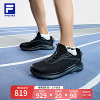 FILA 斐乐 男鞋BOA NUVOLE 2路跑鞋2024夏季柔云鞋2运动鞋 黑-BK 41