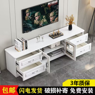 榆沭新中式全实木电视柜茶几组合简约小户型卧室地柜客厅欧式电视机柜 香檀木色 120x40x50(派送范围免费安装)
