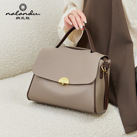 纳兰杜（Nalandu）牛皮包包女包新时尚款手提包大容量女士单肩斜挎包妈妈包生日礼物