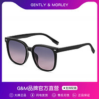 88VIP：GENTLY MORLEY 2024新款GM墨镜女款高级感防紫外线偏光太阳眼镜黑框渐变色方圆脸