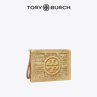 Tory Burch 汤丽柏琦 ELLA织卡包钱包女包TB 155038 天然色 254 OS