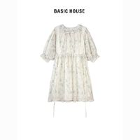 Basic House/百家好甜美清新碎花连衣裙女森系显瘦仙女裙