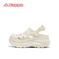 卡帕（Kappa）卡帕（Kappa）女鞋洞洞鞋凉鞋休闲时尚拖鞋 冬日白 35