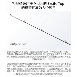 SHIMANO禧玛诺exp路亚竿 22超远投中国版轻量翘嘴鳜鱼竿枪直柄两节竿 1.93m /264M+ 直柄1本半