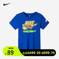 NIKE 耐克 童装 婴童短袖T恤J514 奥海蓝 100(3T)
