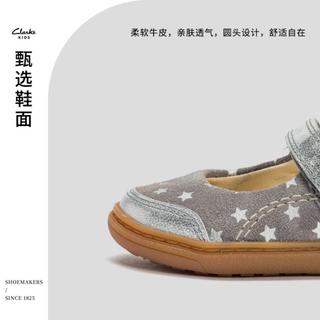 女小童魔术贴轻便舒适公主鞋娃娃鞋 闪亮之星