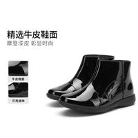 日常校园 女中童英伦保暖侧拉链皮靴 艾琪系列