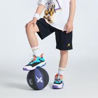 特步 XTEP儿童夏季梭织速干运动五分裤男中大童户外休闲运动裤