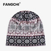 Fangchi 帽子女包头帽薄款夏堆堆帽睡帽头巾帽女棉质民族风套头帽两用 MXM-350蓝粉/封顶 春夏季/有弹性