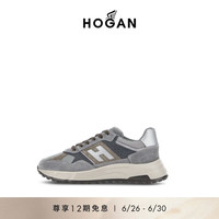 HOGAN男鞋2024HYPERLIGHT系列时尚简约休闲鞋厚底鞋运动休闲鞋 灰色 39