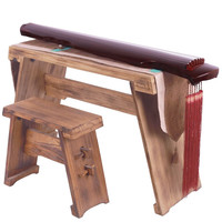 奈乐 古琴 七弦琴优质老桐木古琴 初学者入门古琴 茶棕 仲尼式+桌凳套装