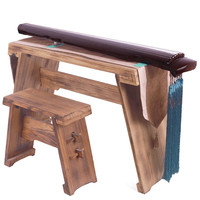 奈乐古琴老杉木初学古琴生漆手工精斫入门练习琴考级演奏古琴初学者 老杉木落霞式+桌凳套装