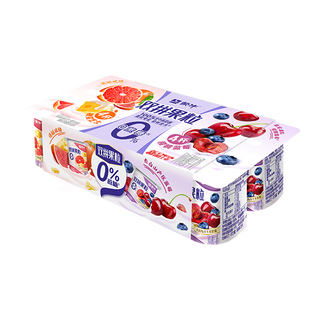 蒙牛（MENGNIU）双拼果粒0蔗糖风味酸牛乳圆周杯 90g×8杯 【0蔗糖】双拼果粒圆周杯90g*8杯