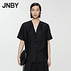 JNBY24夏衬衫宽松短袖V领H型5O6214100