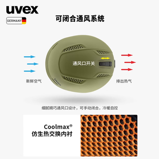 优唯斯 UVEX ultra MIPS滑雪头盔 男女单双板专业IAS调节滑雪盔德国 哑光白-薄荷绿.51-55cm