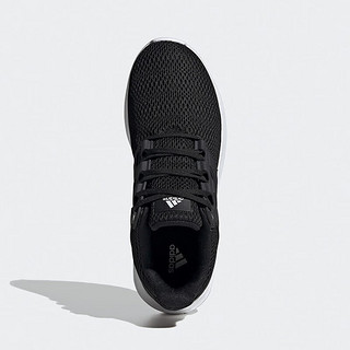 阿迪达斯 （adidas）女鞋跑步鞋轻便减震休闲网面透气运动鞋 38码uk5码 黑/白