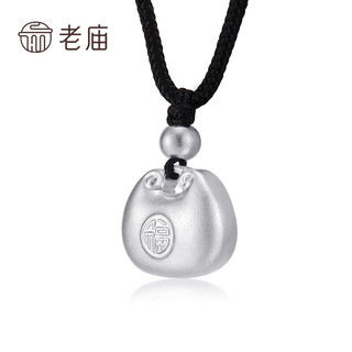 老庙吊坠足银小胖福挂坠项链女友 胖坨福项链约：8g（实心）