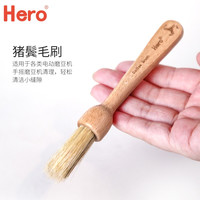 Hero(咖啡器具) 清洁刷 葫芦手柄 木质 咖啡粉清理刷 咖啡机磨豆机清洁毛刷