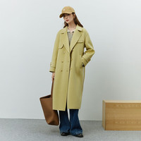 FANSILANEN范思蓝恩22FS4174赫本风呢子大衣外套女秋冬双面羊毛呢外套中长款
