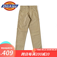 dickies长裤 休闲百搭宽松简约风多口袋帆布长裤 DK012916 石磨沙色 32