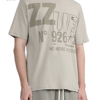 it izzue男装短袖T恤2022夏季潮流街头logo印花半袖1168U2I
