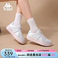 KAPPA卡帕女鞋厚底德训鞋女夏季板鞋女款2024小白鞋百搭小众鞋子女 经典白 36