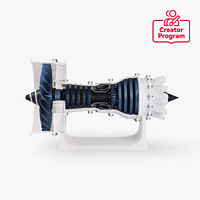 拓竹 3D打印航空发动机模型MH006创客宝库创意模型组件