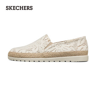 斯凯奇（Skechers）Skechers轻便气质渔夫鞋113246 乳白色/OFWT 38 