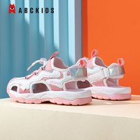Abckids包头凉鞋童鞋夏季男女童凉鞋时尚耐磨沙滩鞋