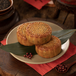 郭师傅 广式经典柴火豆沙月饼 纸筒豆沙月饼 480g