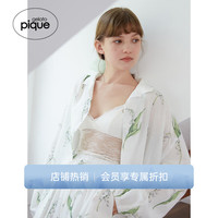 gelatopique24春夏新品女睡衣纯色蕾丝吊带内衣附胸垫PWCT242348 灰白色 F
