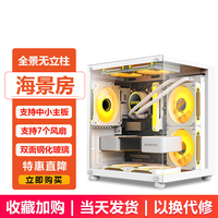 EVESKY棱镜MINI海景房电脑机箱无立柱台式主机m-atx白色侧透240水冷游戏机箱非暴风雪S920 棱镜海景房-白色【支持M-ATX主板/240水冷】