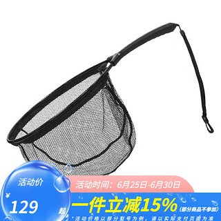 达亿瓦（DAIWA）23 NET CS (A) 短柄抄网 轻量捞鱼网兜 抄网头 黑色