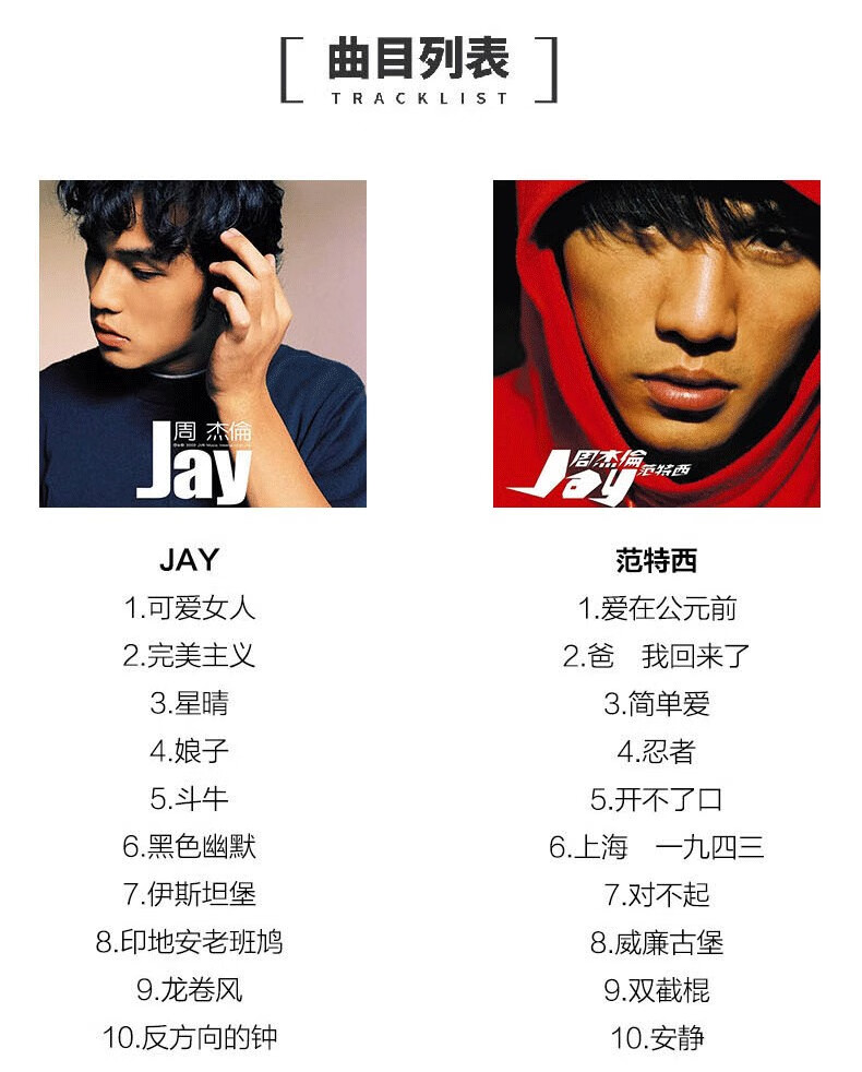 周杰伦：杰伦十代10周年珍藏版》（CD 10张） 【报价价格评测怎么