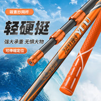 臻佑(Grsaed)钓鱼抄网碳素抄网竿2.5米超轻超硬伸缩抄鱼网竿抄网杆捞鱼杆户外装备渔具配件