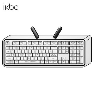 ikbc 机械键盘无线游戏键盘bilibiliB站联名樱桃cherry轴有线电脑外设笔记本键盘 双模 108键 青轴