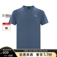 保罗史密斯（paul smith）斑马系列男士常规版型休闲短袖T恤 靛蓝色 S 