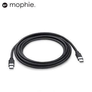 Mophie摩尔菲快充数据线100w充电线USB-C快充PD线type-c高速文件传输线简约尼龙编织适用适用苹果15华为 100W USB-C转USB-C线