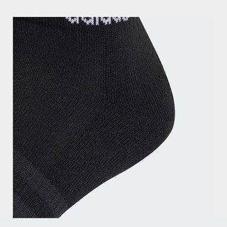 阿迪达斯 （adidas）袜子男女短袜棉袜网球羽毛球袜透气毛巾底加厚黑色37/38/39IC1277 【3双装】-黑色37-39