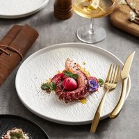 餐将军陶瓷西餐盘釉下彩8.5英寸沙拉盘牛排餐盘家用饺子盘1只装 白色