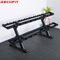 睿致(RECHFIT)哑铃架双层10副房商用家用专业哑铃架子 10副哑铃架(不含哑铃)