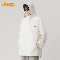 吉普(JEEP)防晒衣男女士情侣款夏季冰丝透防紫外线衣服夹克外套