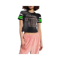 Diesel 女士Diesel T-Uncusl 植绒徽标短款 T 恤