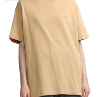 it :CHOCOOLATE女装宽松T恤夏季工装复古印花半袖1739XUI